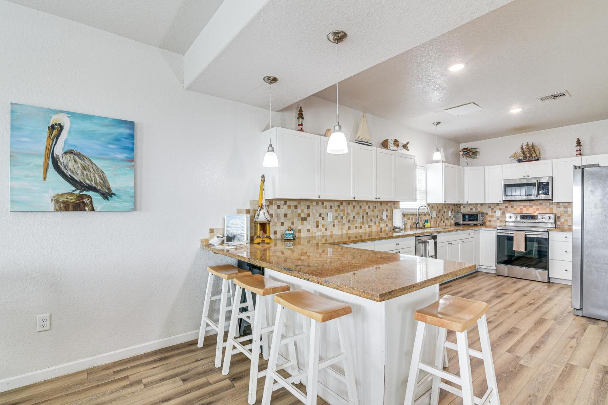 Beachfront Texas Retreat - 2 Decks, Patio And Views! Surfside Beach Exteriér fotografie