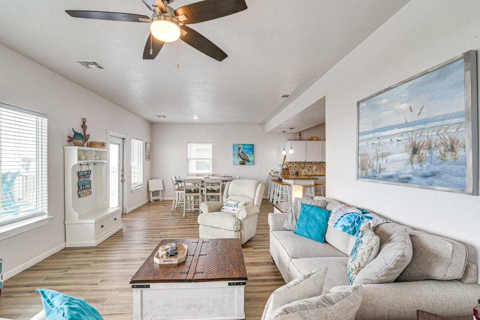 Beachfront Texas Retreat - 2 Decks, Patio And Views! Surfside Beach Exteriér fotografie